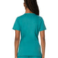 Women's 3-Pocket V-Neck Top - WW620 - Teal Blue