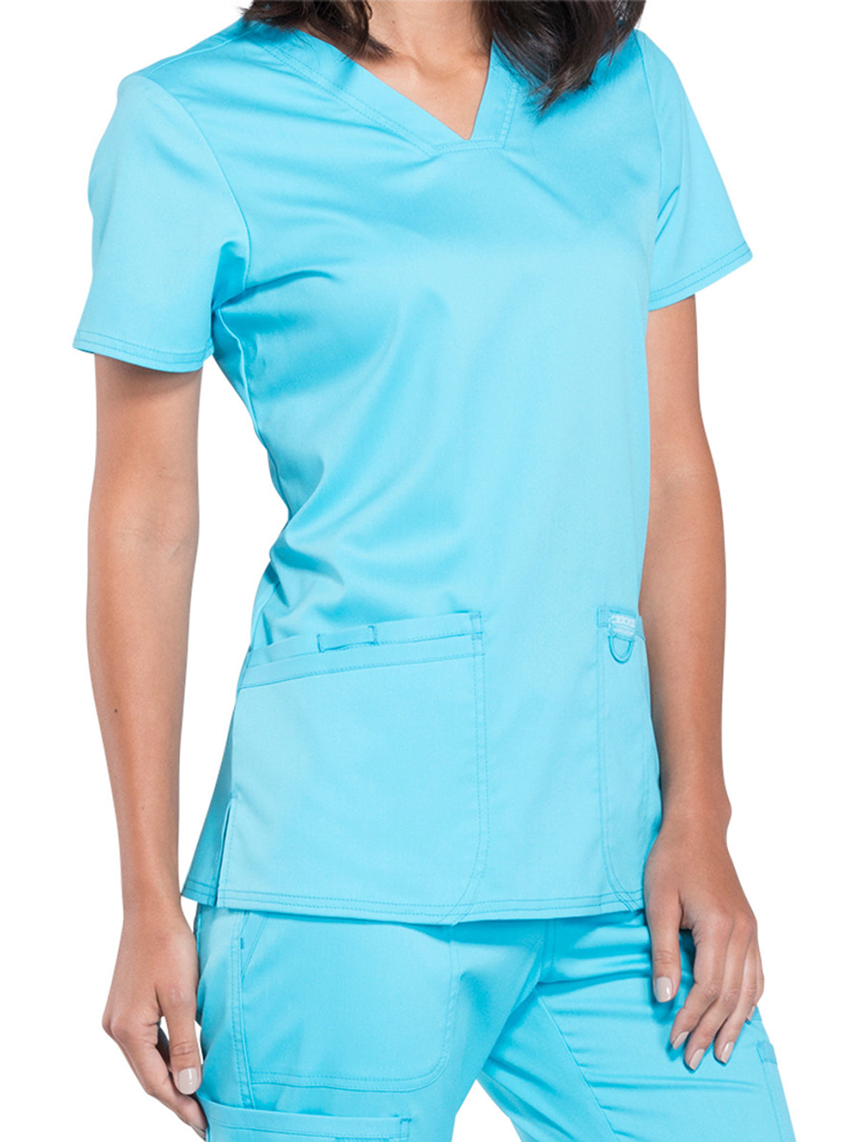 Women's 3-Pocket V-Neck Scrub Top