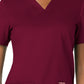 Women's 3-Pocket V-Neck Top - WW620 - Wine