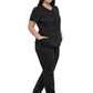 Women's 4-Pocket Snap Front V-Neck Scrub Top