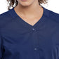 Women's 4-Pocket Snap Front V-Neck Scrub Top