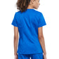 Women's 4-Pocket Snap Front V-Neck Scrub Top