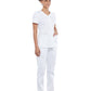 Women's 4-Pocket Snap Front V-Neck Scrub Top