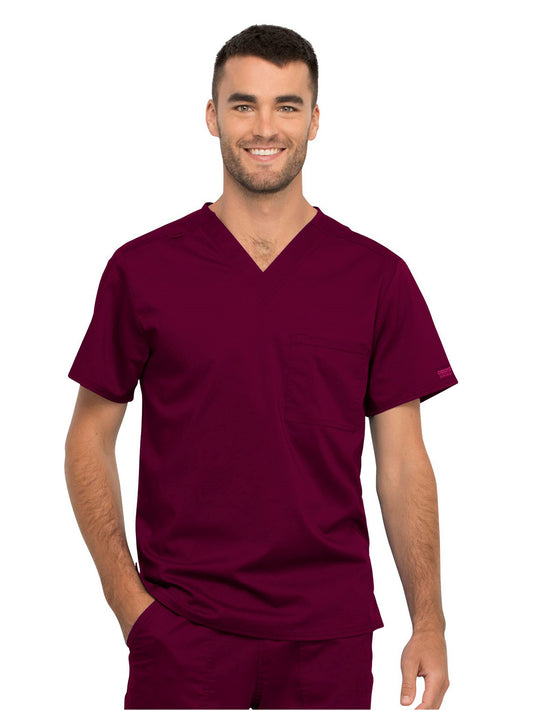 Unisex 1-Pocket Tuckable V-Neck Scrub Top