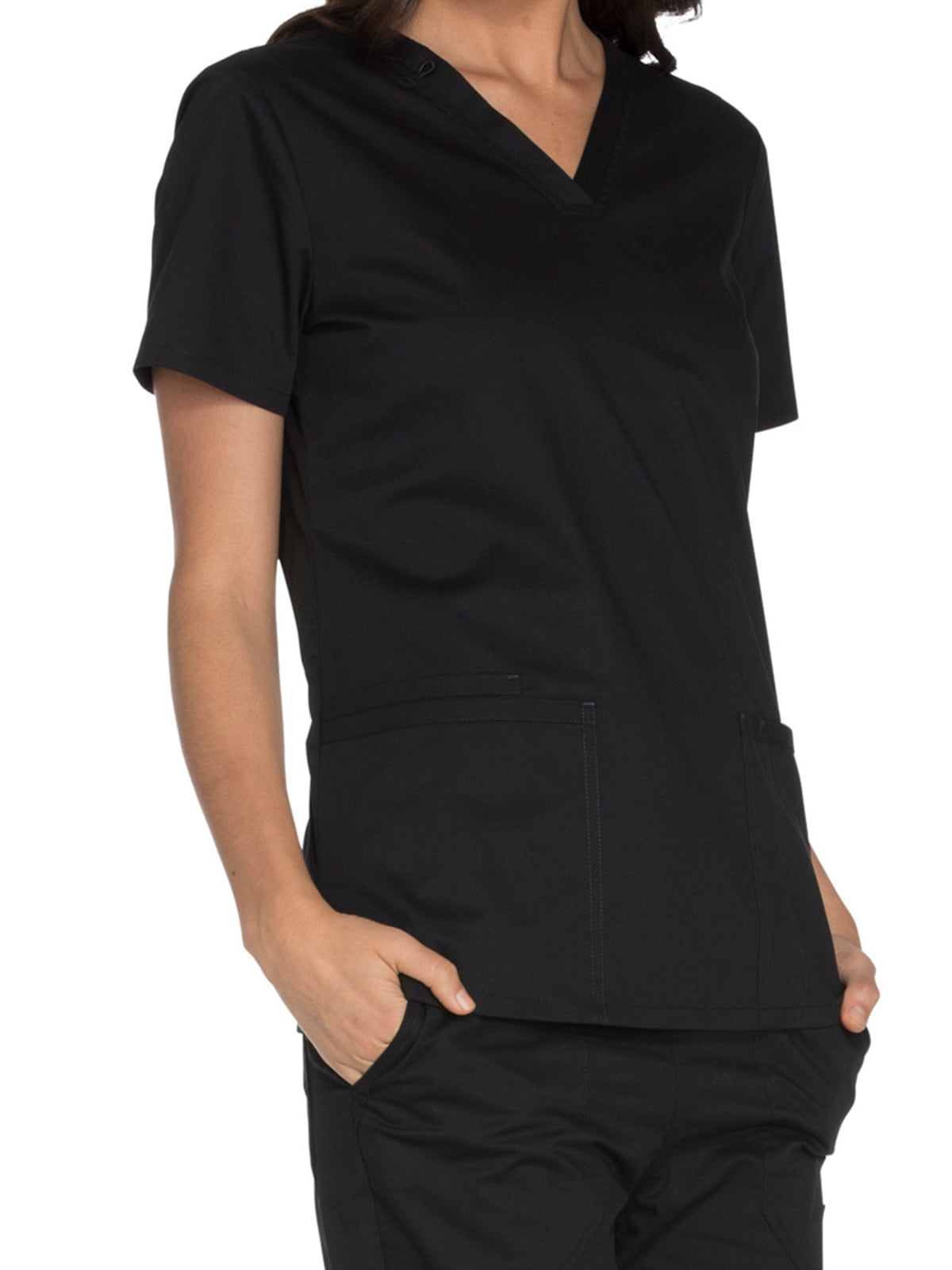 Women's 3-Pocket V-Neck Scrub Top