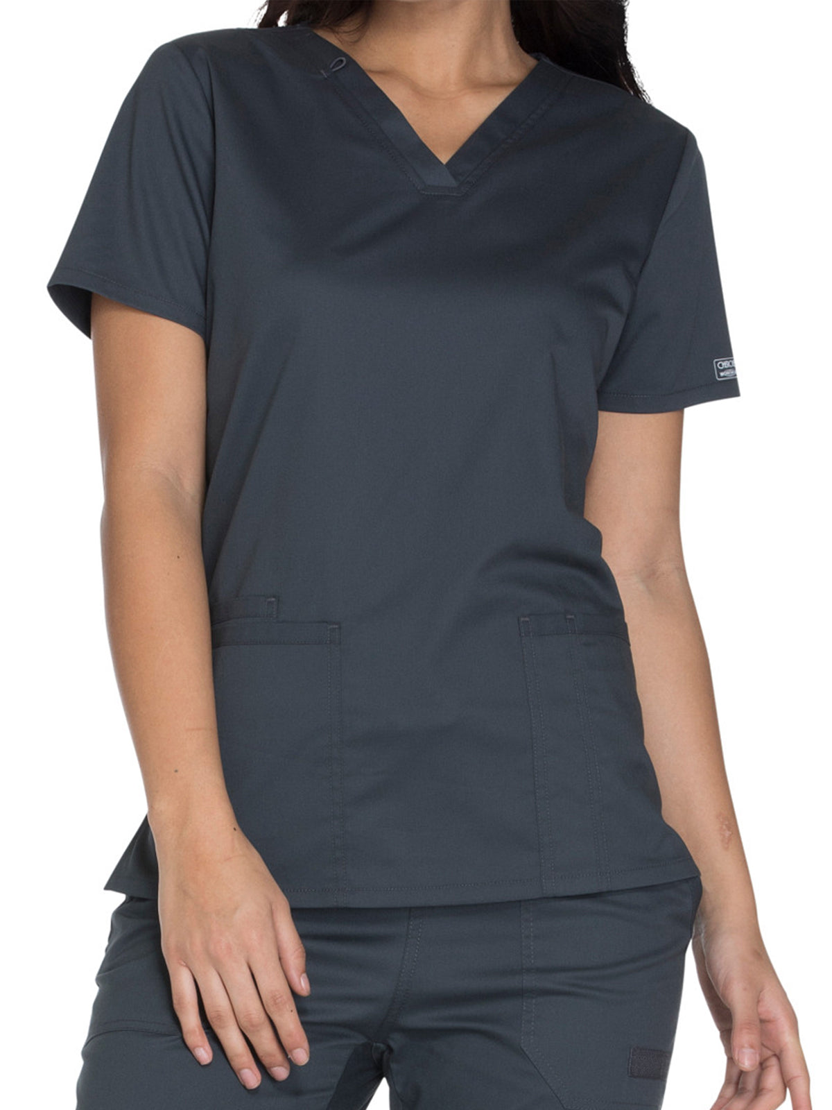 Women's 3-Pocket V-Neck Scrub Top