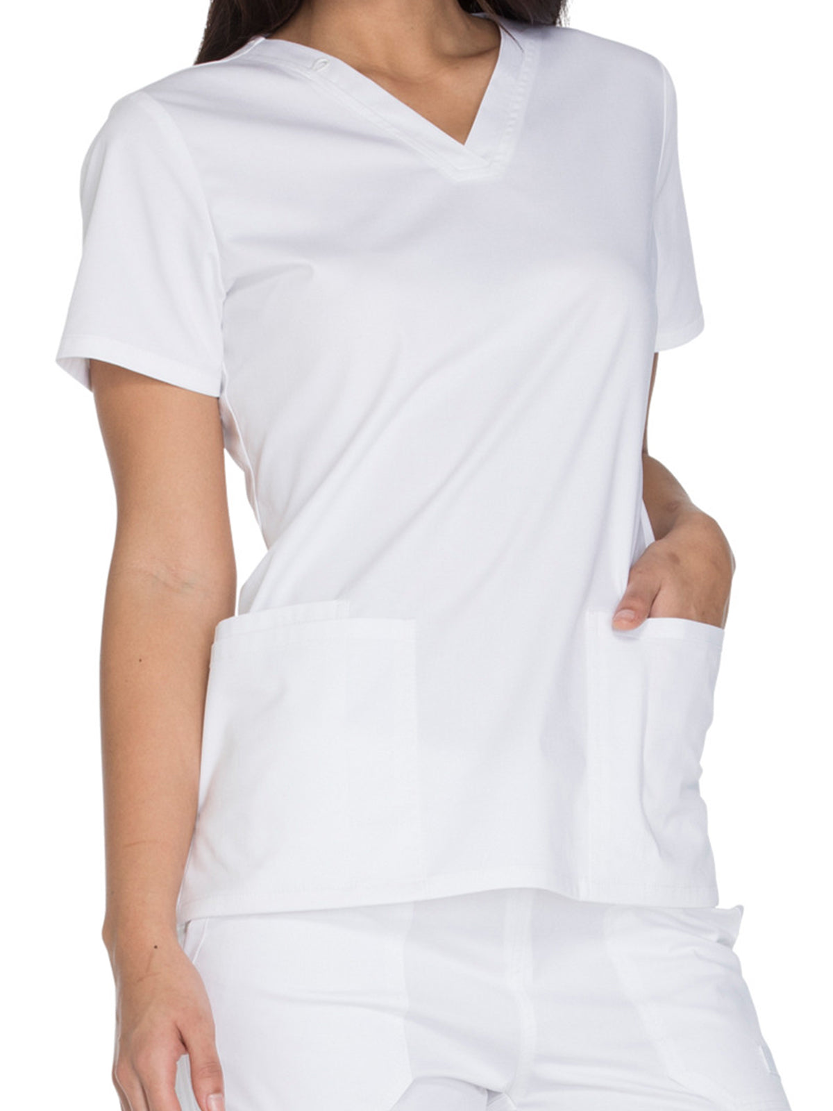 Women's 3-Pocket V-Neck Scrub Top