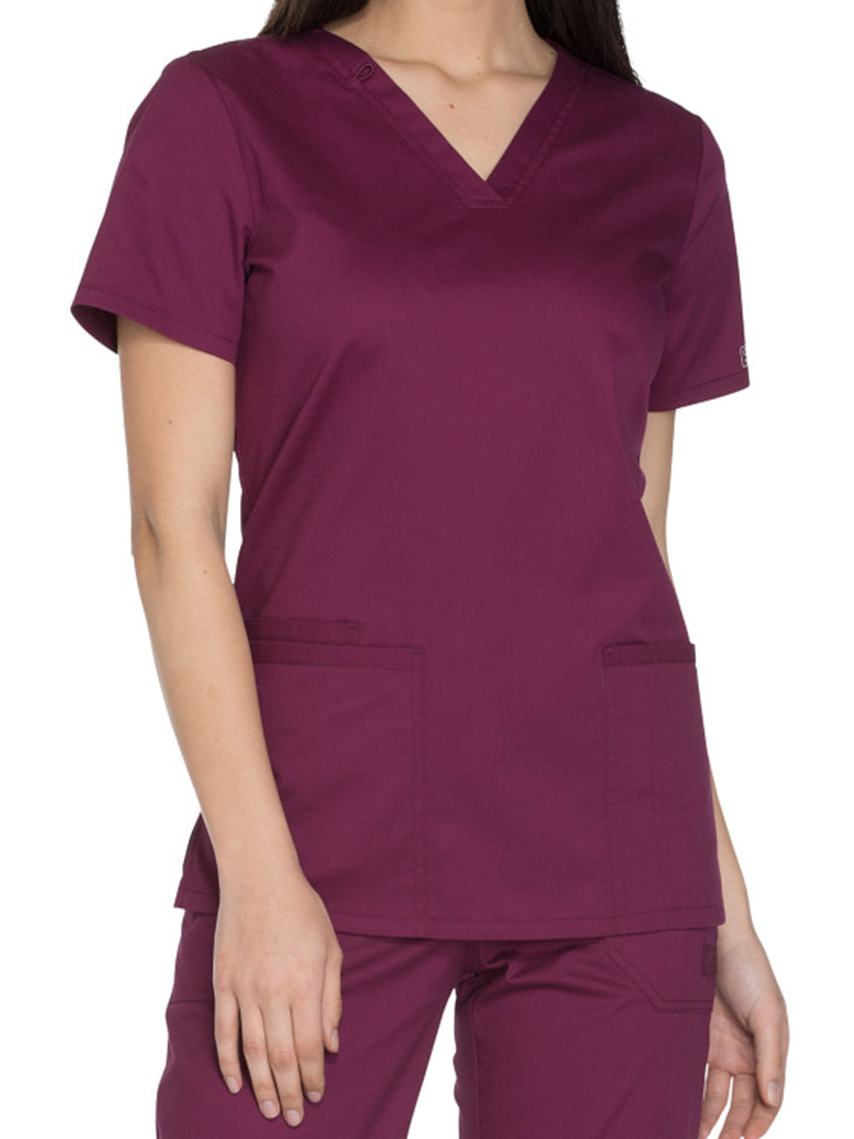 Women's 3-Pocket V-Neck Scrub Top