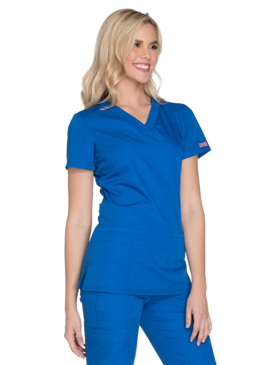 Women's 2-Pocket V-Neck Scrub Top