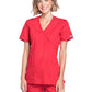 Women's 2-Pocket Mock Wrap Scrub Top