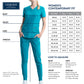 Women's 2-Pocket Mock Wrap Top - WW650 - Ciel