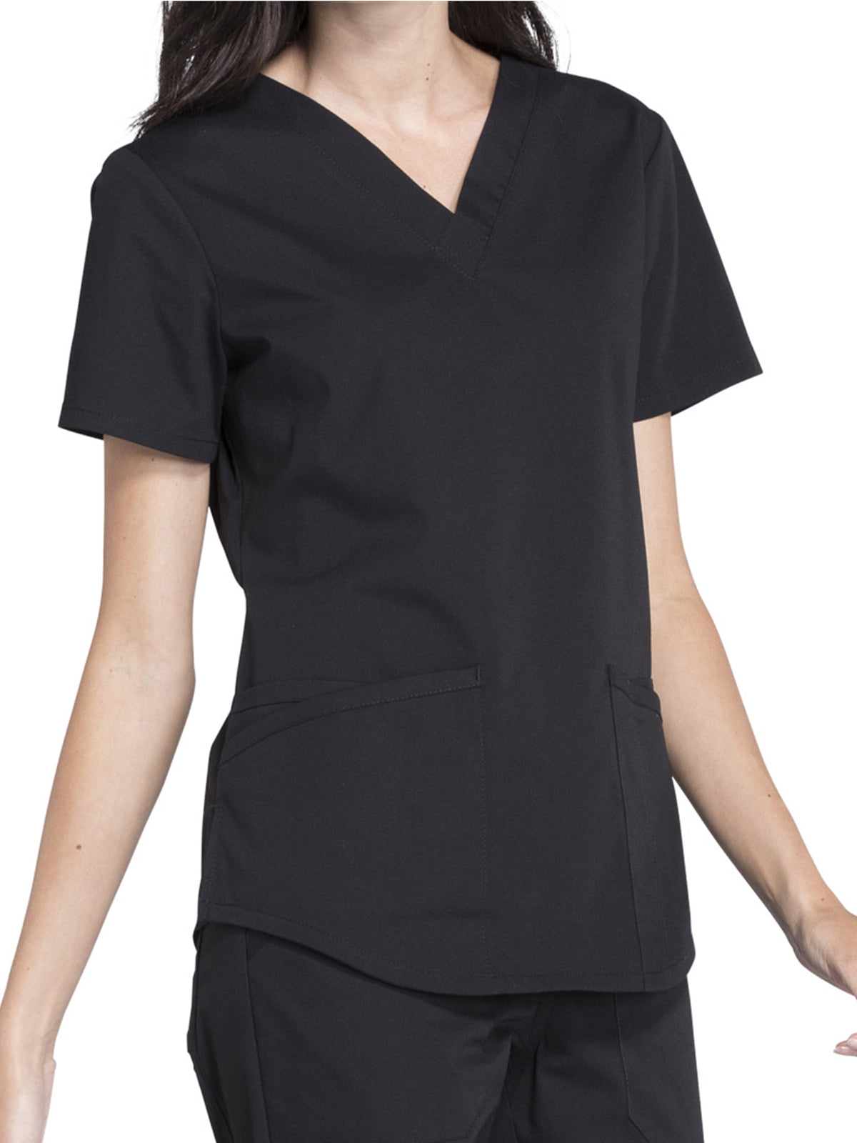 Women's 3-Pocket V-Neck Scrub Top