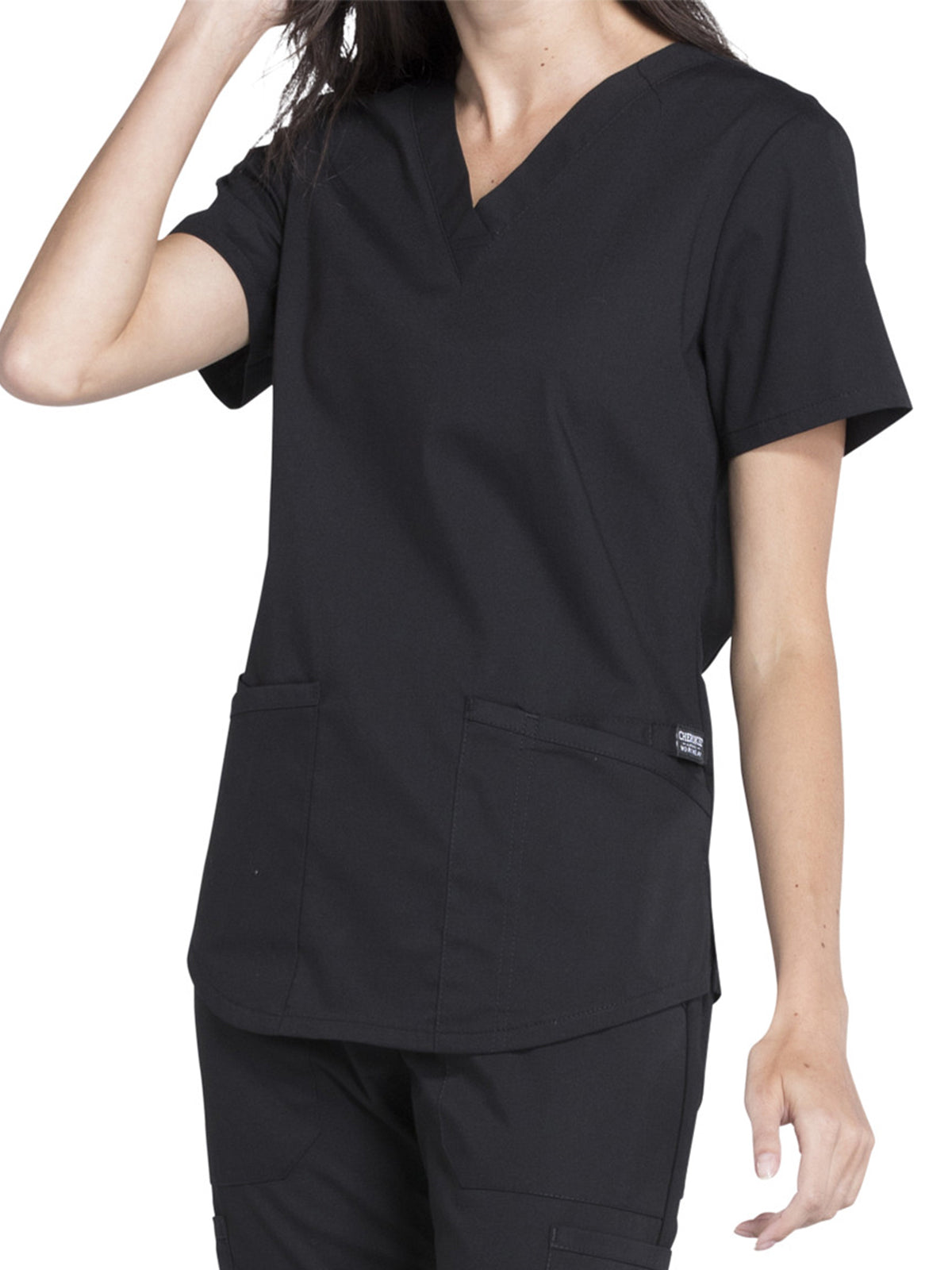 Women's 3-Pocket V-Neck Scrub Top