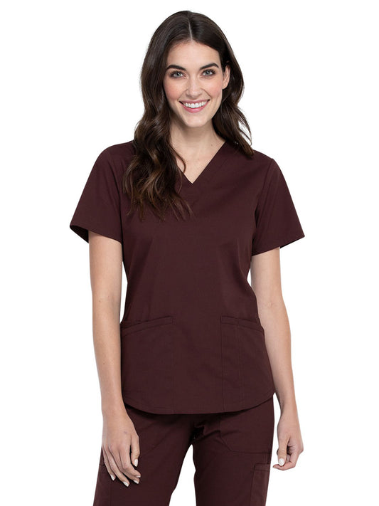 Women's 3-Pocket V-Neck Scrub Top