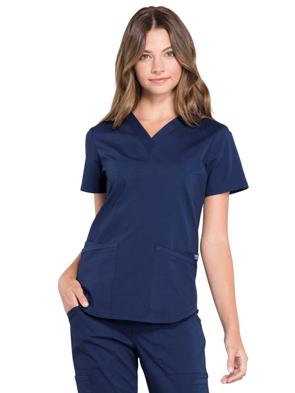 Women's 3-Pocket V-Neck Scrub Top