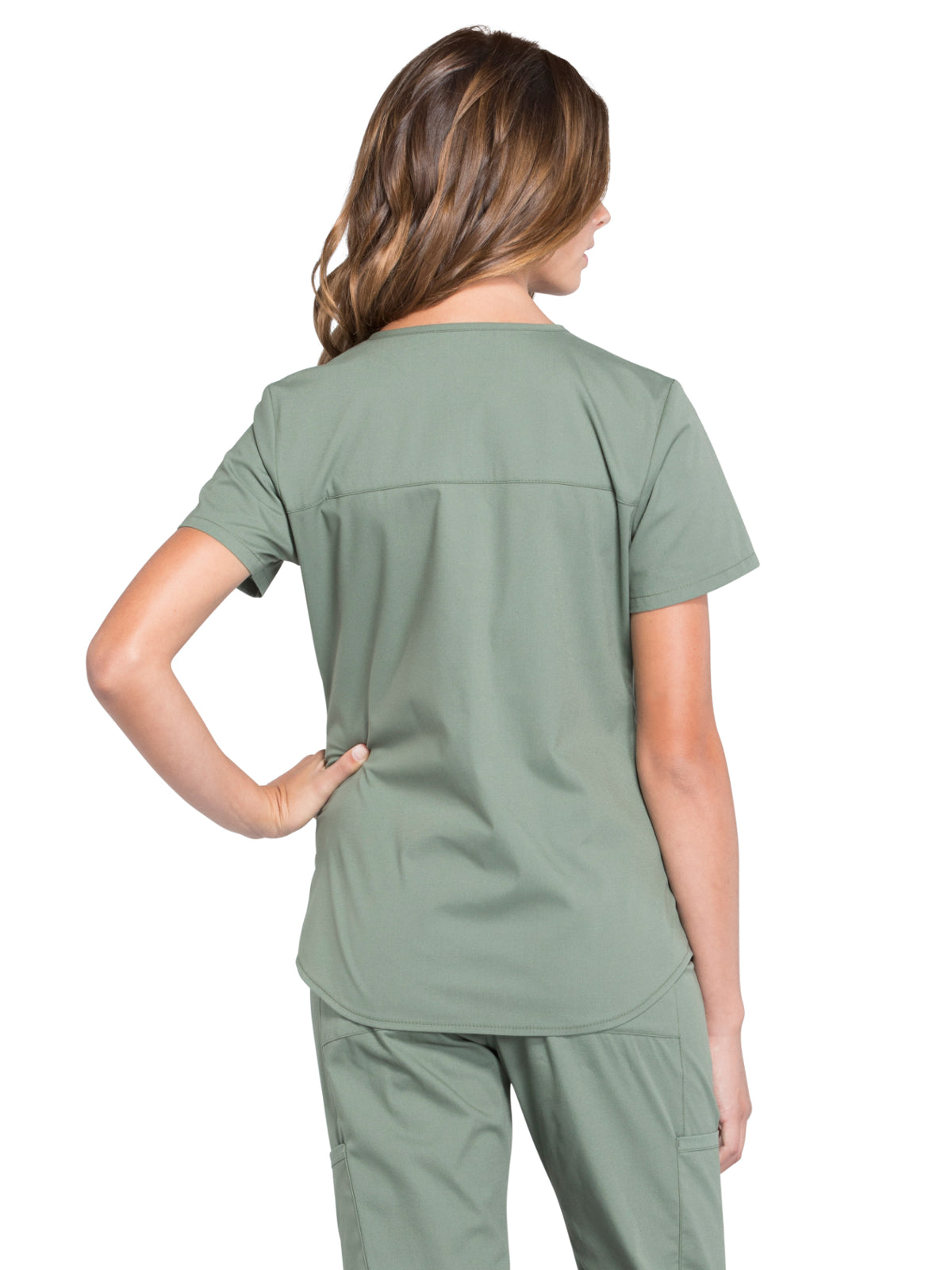 Women's 3-Pocket V-Neck Scrub Top