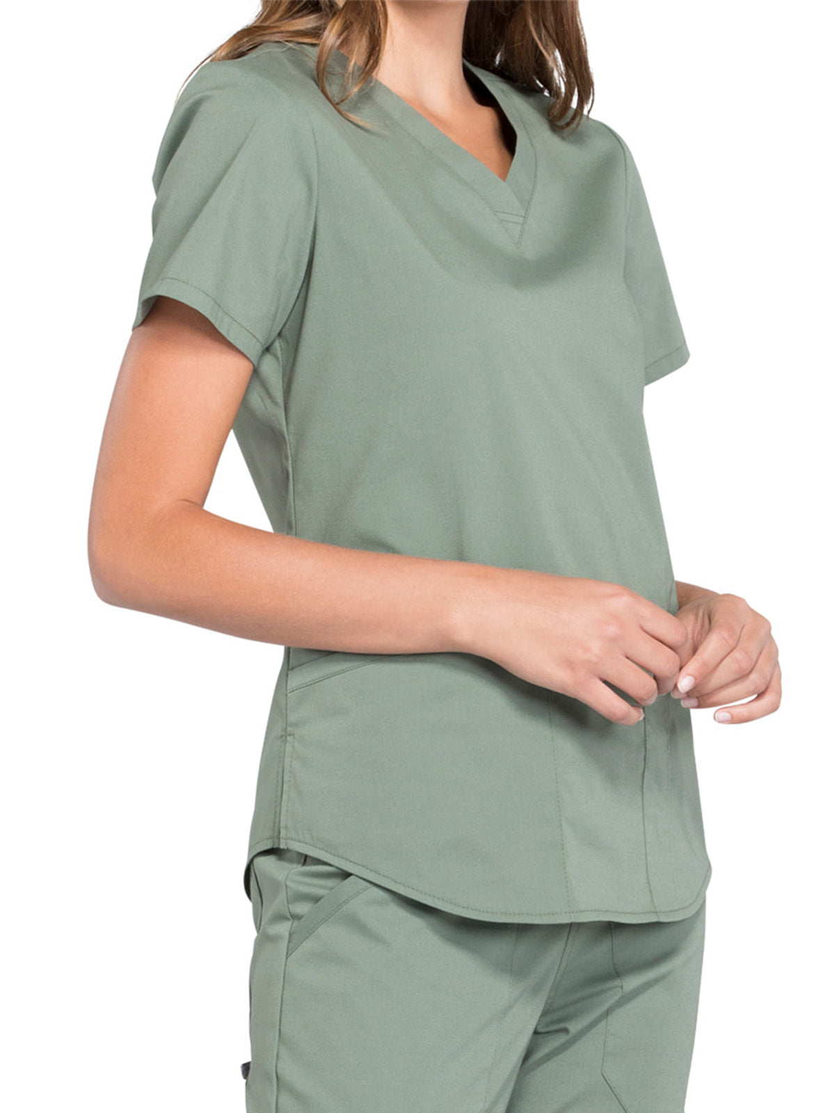 Women's 3-Pocket V-Neck Scrub Top