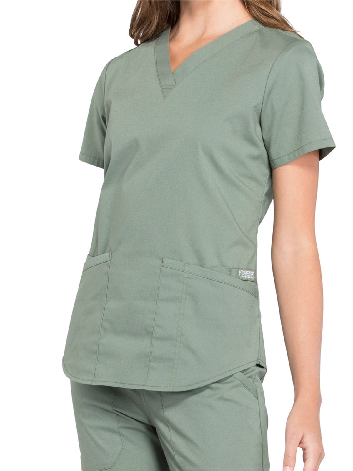 Women's 3-Pocket V-Neck Scrub Top