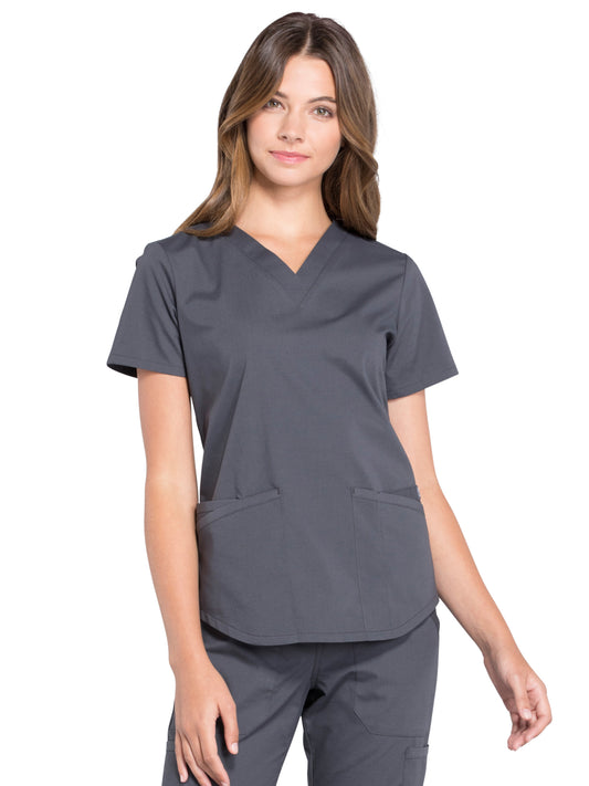 Women's 3-Pocket V-Neck Top