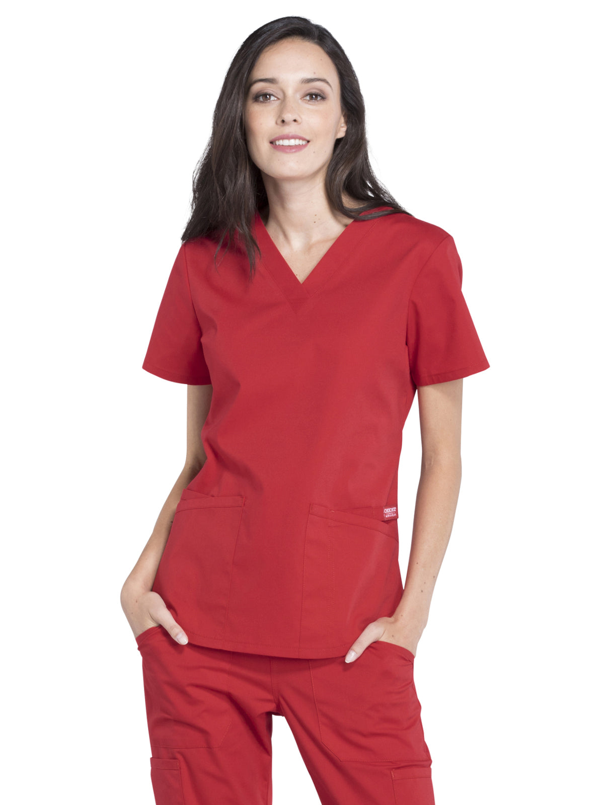 Women's 3-Pocket V-Neck Scrub Top