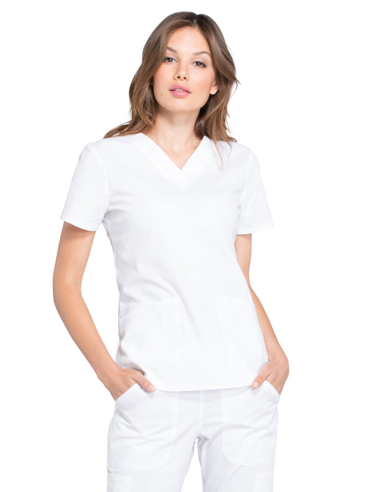 Women's 3-Pocket V-Neck Scrub Top