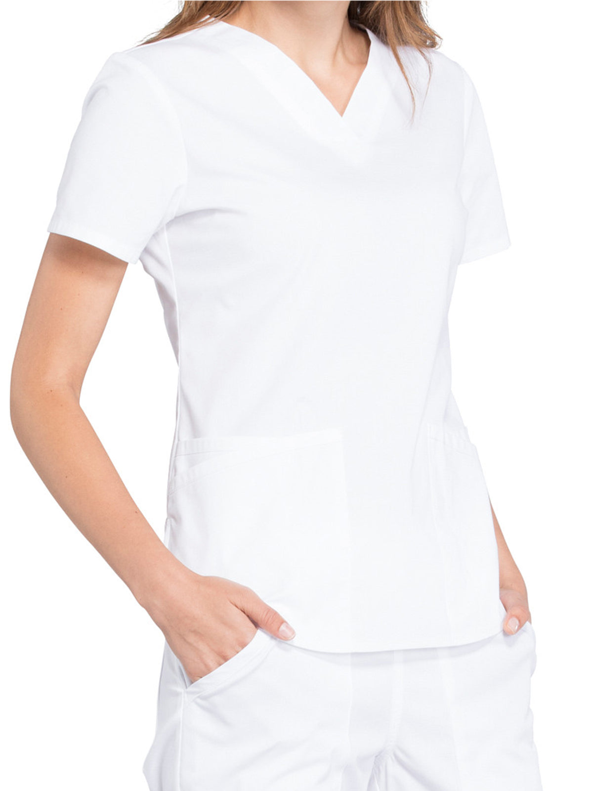 Women's 3-Pocket V-Neck Scrub Top