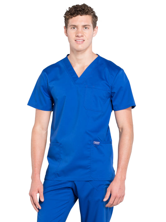 Men's 3-Pocket V-Neck Scrub Top