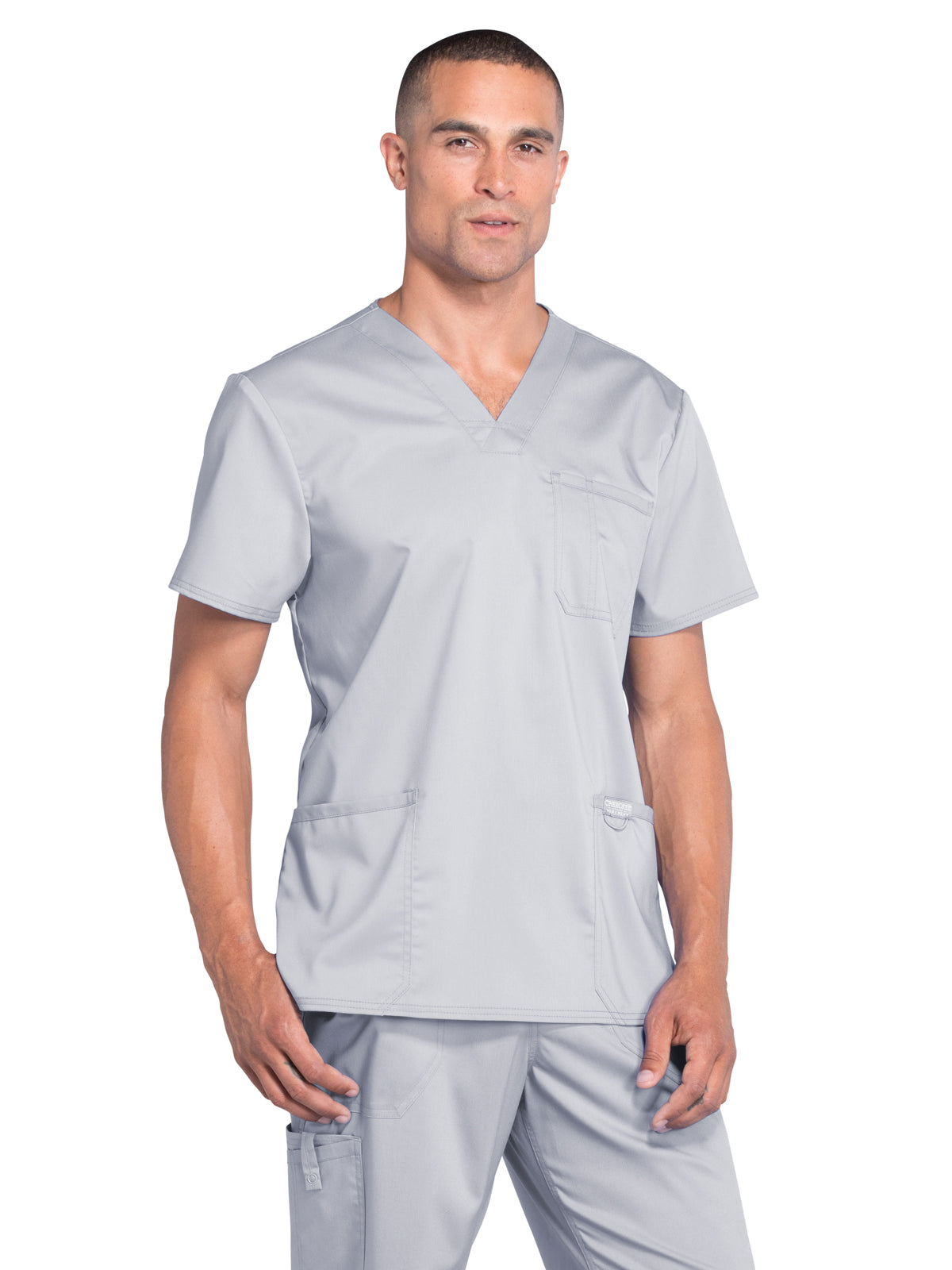 Men's 3-Pocket V-Neck Scrub Top