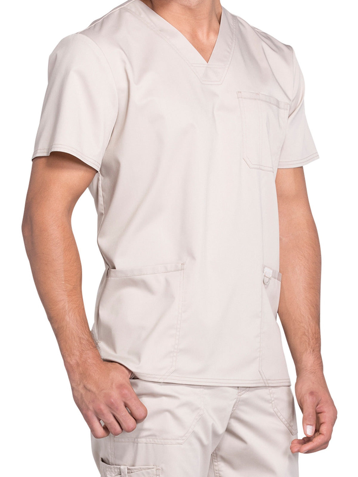 Men's 3-Pocket V-Neck Scrub Top