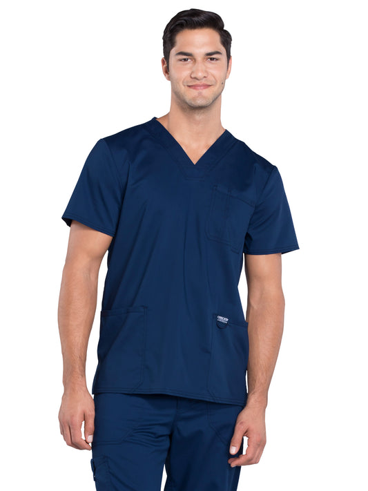 Men's 3-Pocket V-Neck Scrub Top