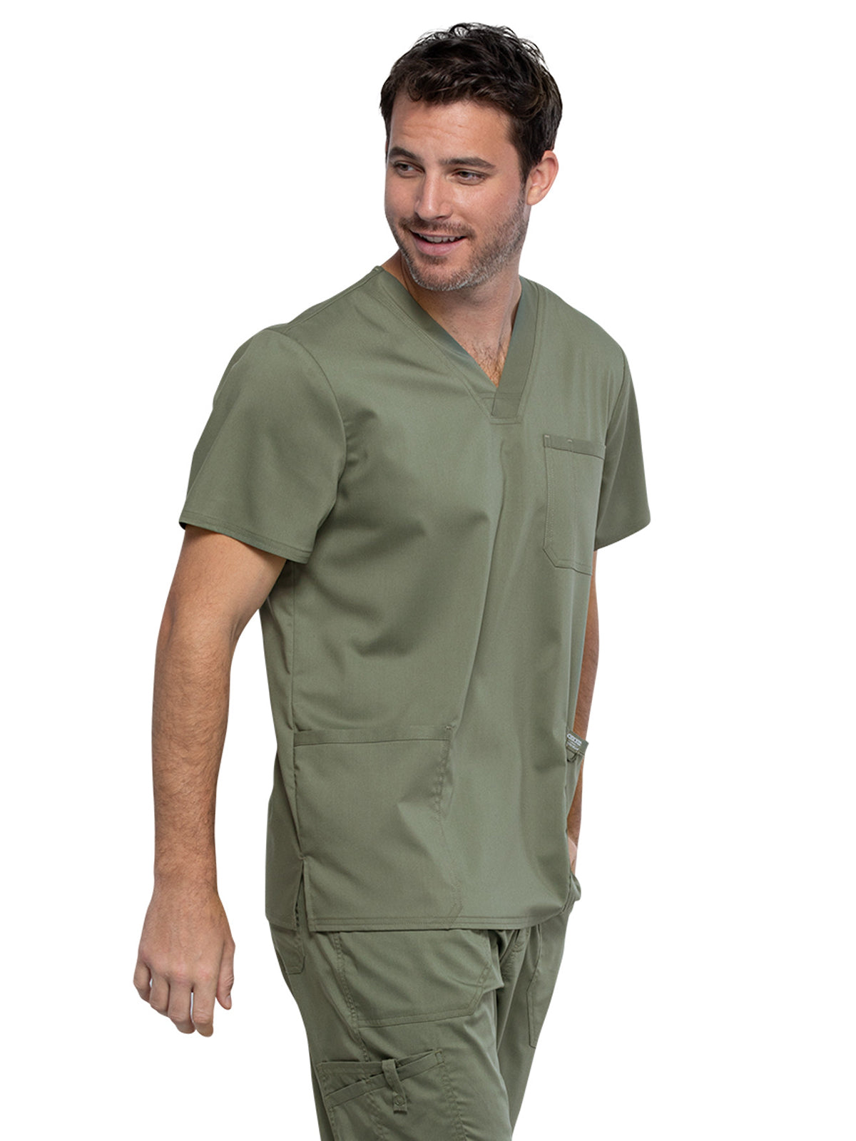 Men's 3-Pocket V-Neck Scrub Top