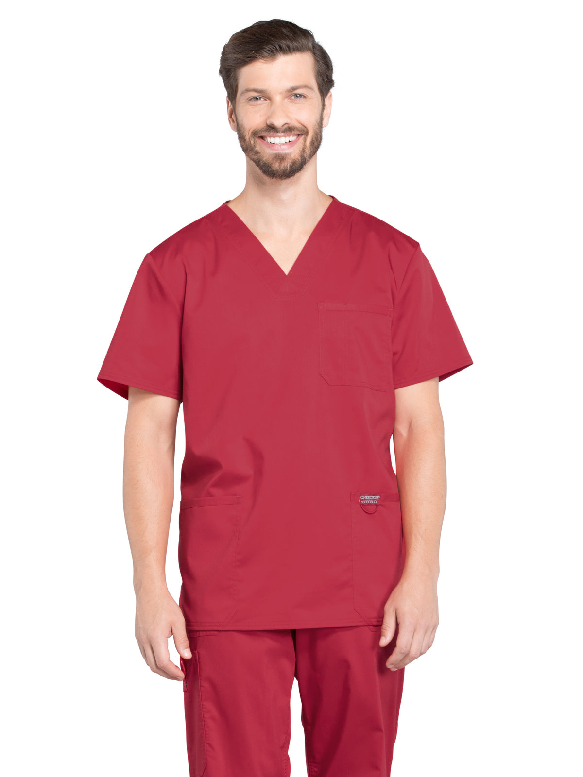 Men's 3-Pocket V-Neck Scrub Top