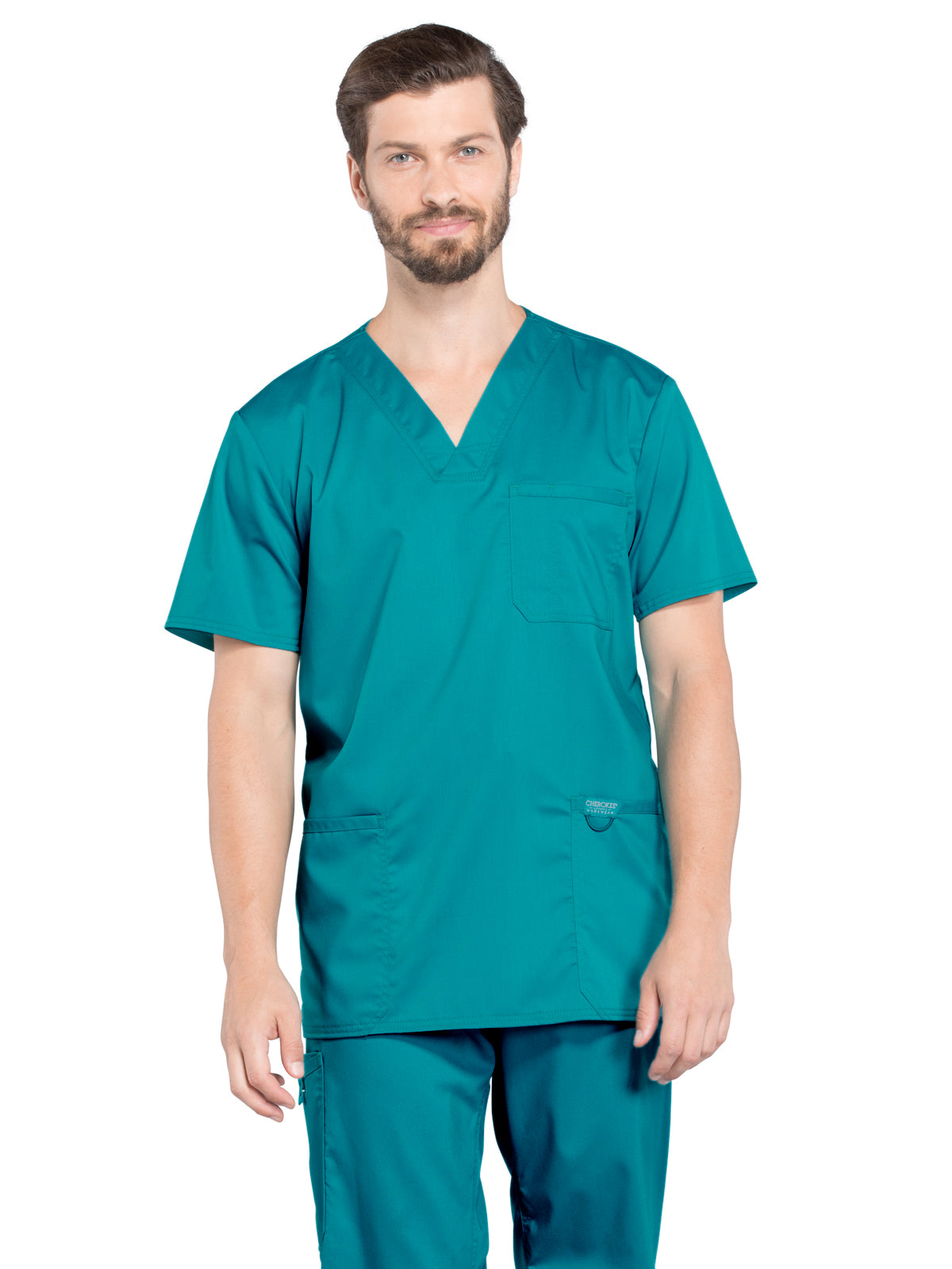 Men's 3-Pocket V-Neck Scrub Top