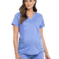 Women's 2-Pocket Maternity Mock Wrap Scrub Top