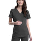 Women's 2-Pocket Maternity Mock Wrap Top