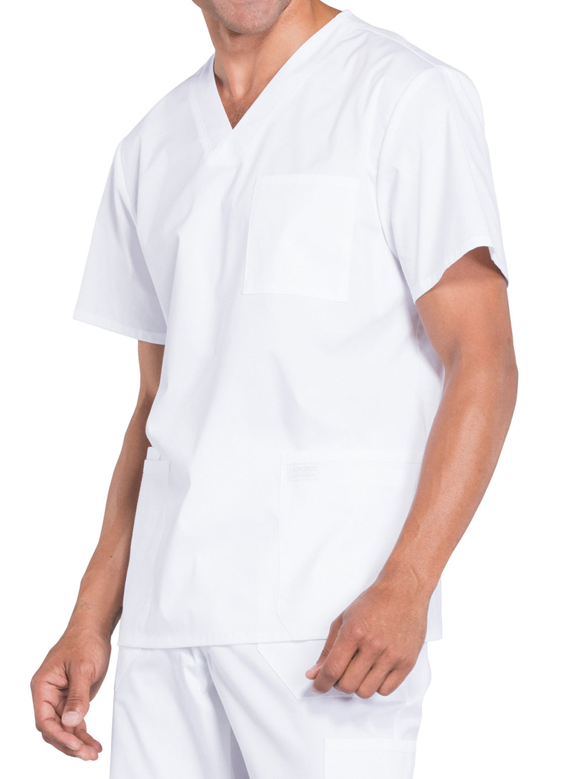 Men's 4-Pocket V-Neck Scrub Top