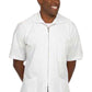 Unisex Three-Pocket Zip Front Short-Sleeve Lab Shirt