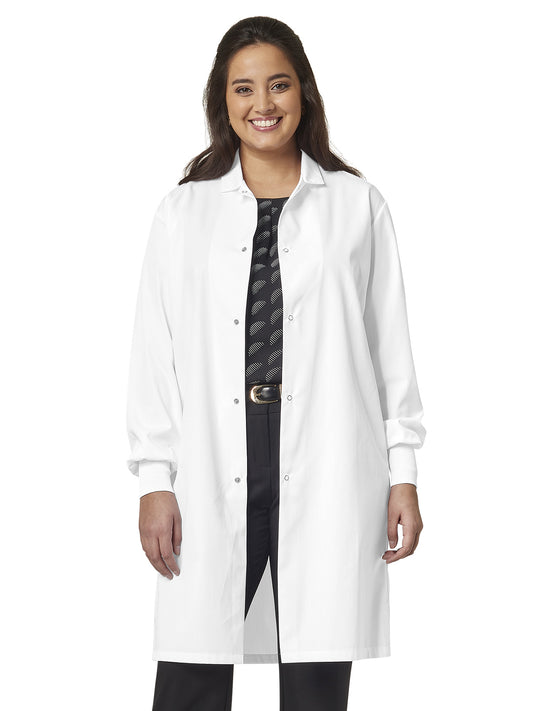 Unisex Pocketless 41" Full-Length Snap Front Lab Coat