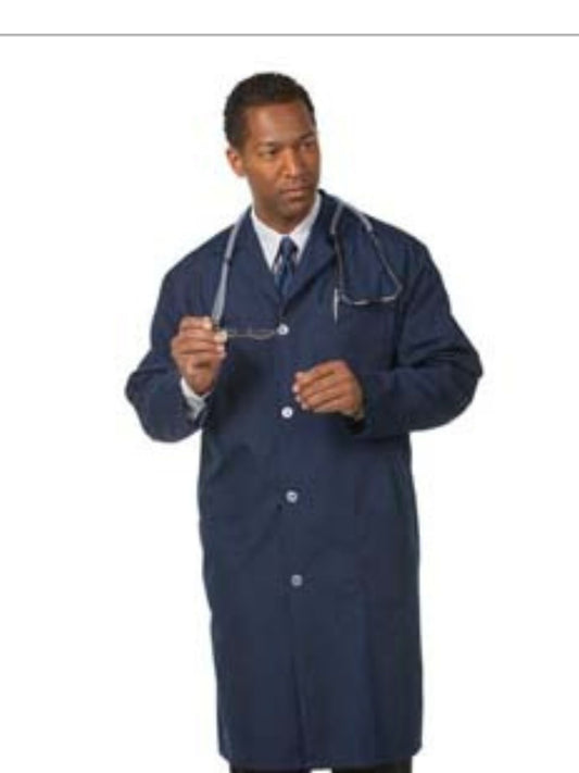 Unisex Three-Pocket 41" Full-Length Lab Coat