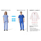 Men's Three-Pocket 41" Knee-Length Lab Coat