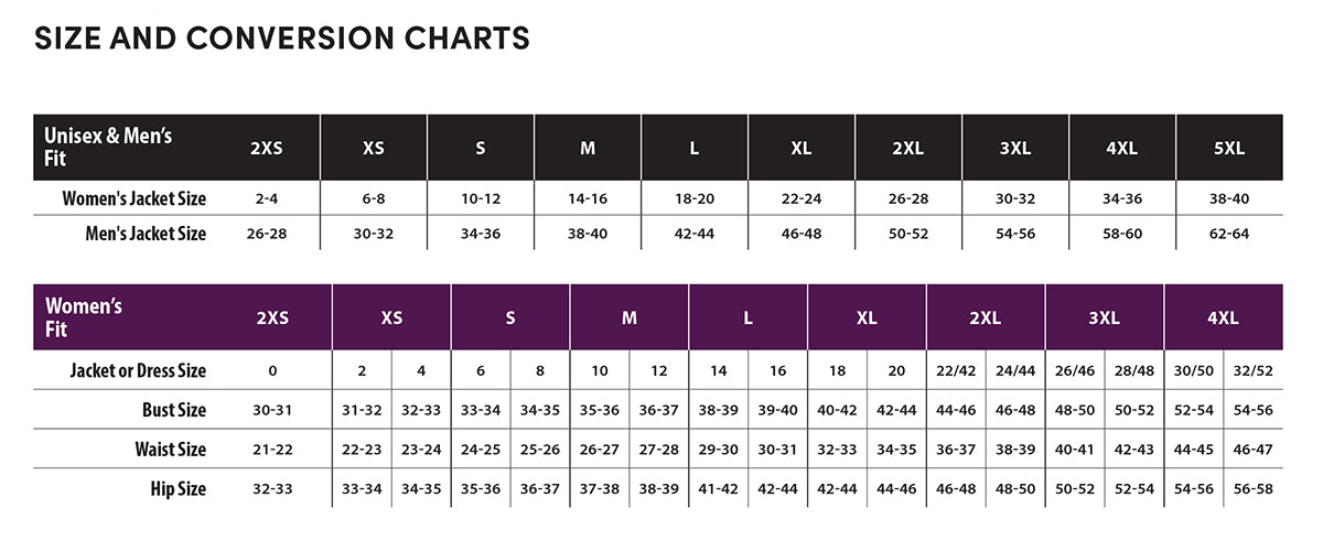 SIZECHART