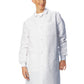 Unisex Three-Pocket Snap-Front Barrier Protective Lab Coat