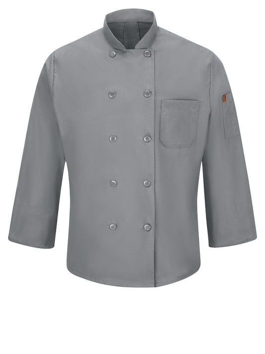 Men's Ten-Button 25" Chef Coat with OilBlok + MIMIX™