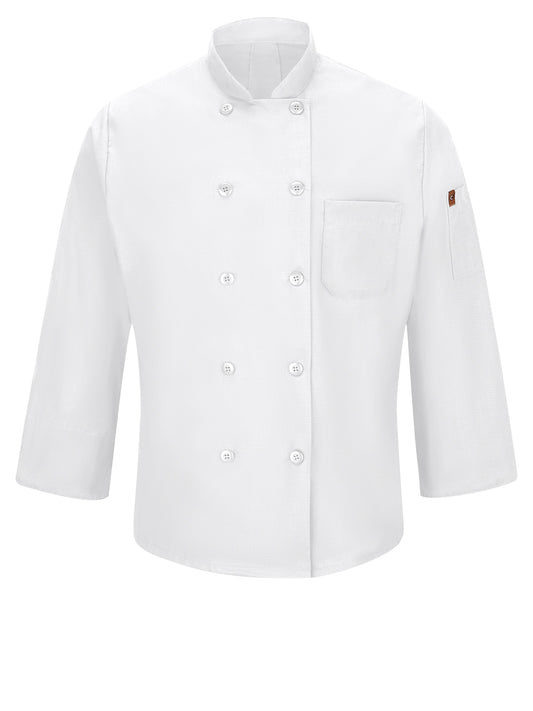 Men's Ten-Button 25" Chef Coat with OilBlok + MIMIX™