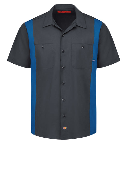 Men's Industrial Color Block Short-Sleeve Shirt