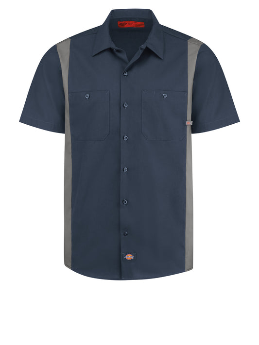 Men's Industrial Color Block Short-Sleeve Shirt