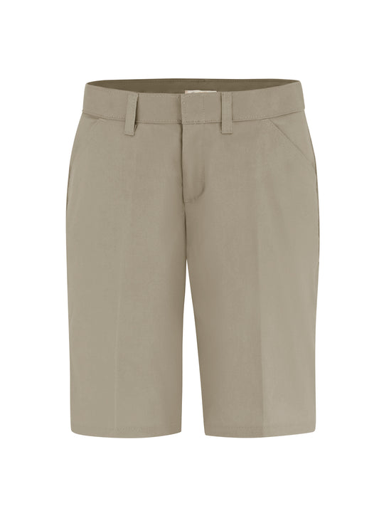 Women's 9" Flat Front Shorts - FR22 - Dark Charcoal