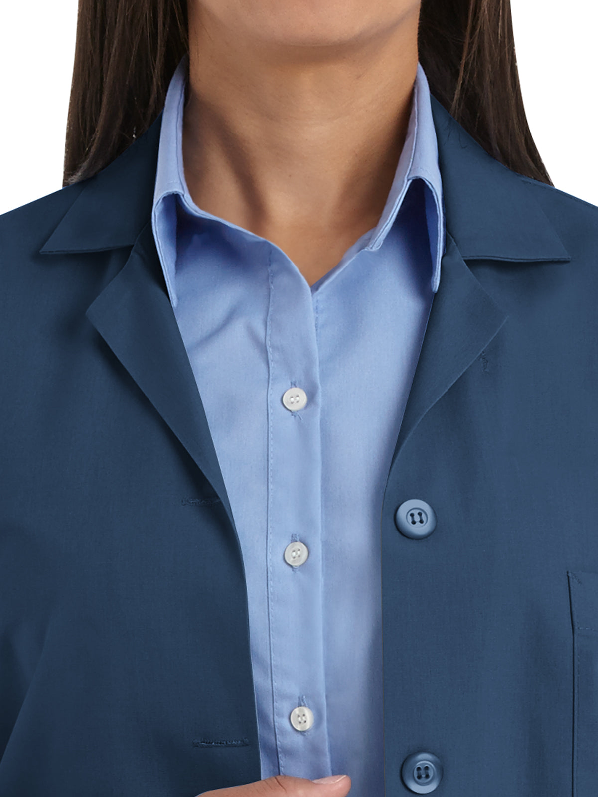 Women's Three-Pocket 38.25" Full-Length Lab Coat