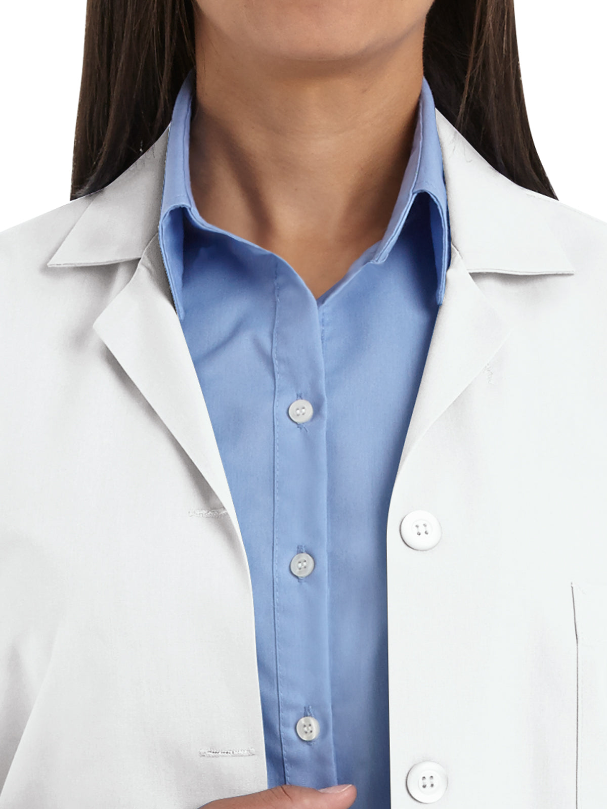 Women's Three-Pocket 38.25" Full-Length Lab Coat