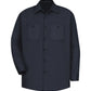 Men's Long Sleeve Wrinkle-Resistant Cotton Work Shirt